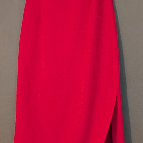 Vintage A & K Designs long red skirt - size 10 - Picture 2 of 7
